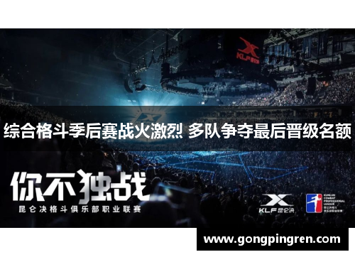 综合格斗季后赛战火激烈 多队争夺最后晋级名额